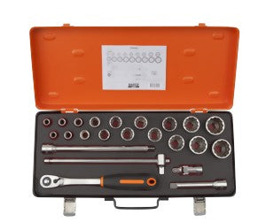 BAHCO ZOLL-Steckschlüssel-Satz Antrieb 1/2" SW 3/8" - 1.5/16"